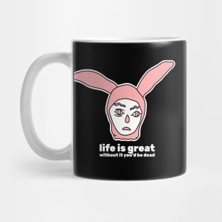 Gummo Pink Bunny Boy T-Shirt Mug